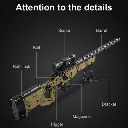 Tactical Sniper Rifle Model – LEGO-Compatible