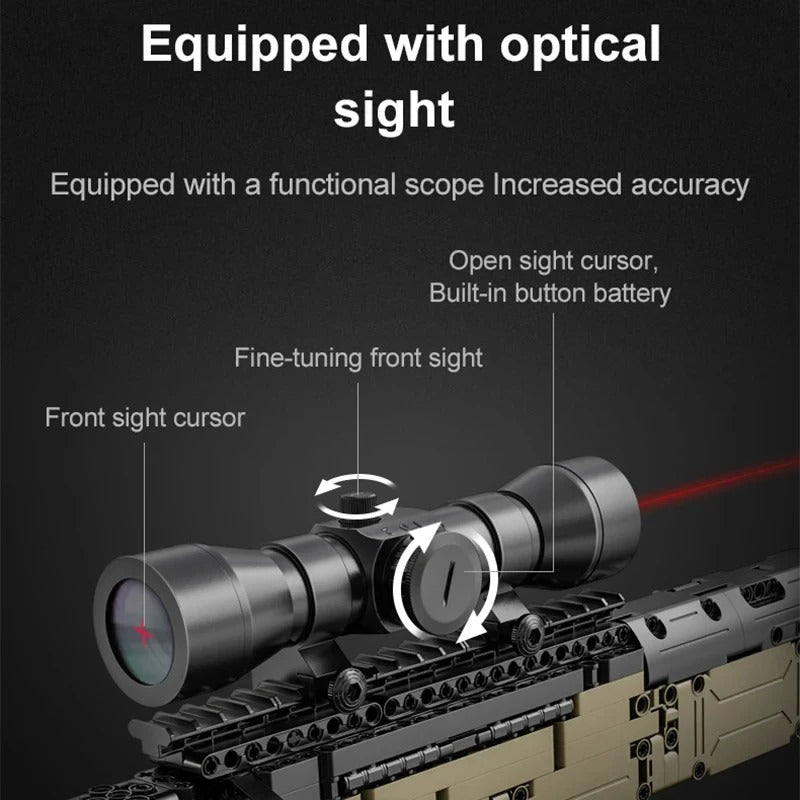 Tactical Sniper Rifle Model – LEGO-Compatible